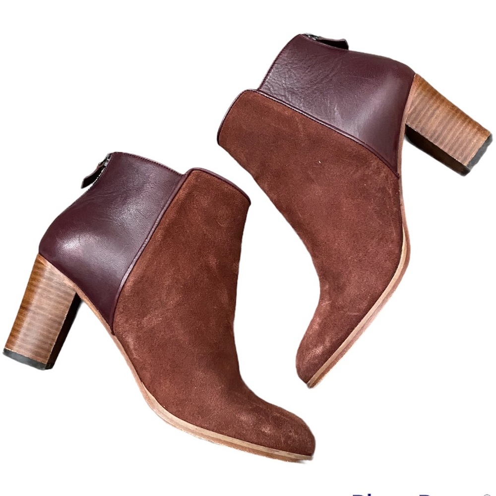 Anthology Paris Bootie CHANA Suede Heels EU Size 36.5 US Size 6.5